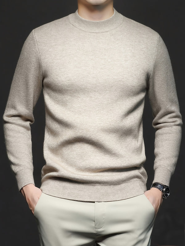 HIGH NECK KNIT PULLOVER FOR MEN
