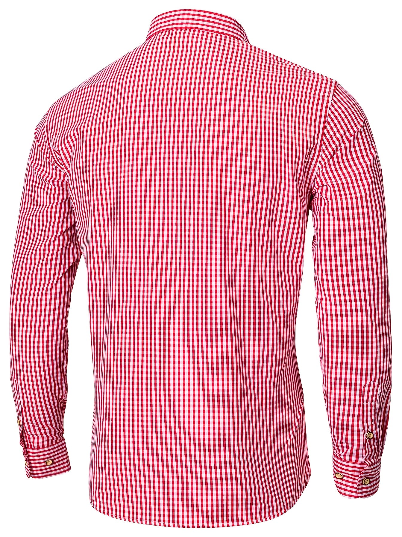 PLAID BUTTON-UP SHIRT FOR MEN
