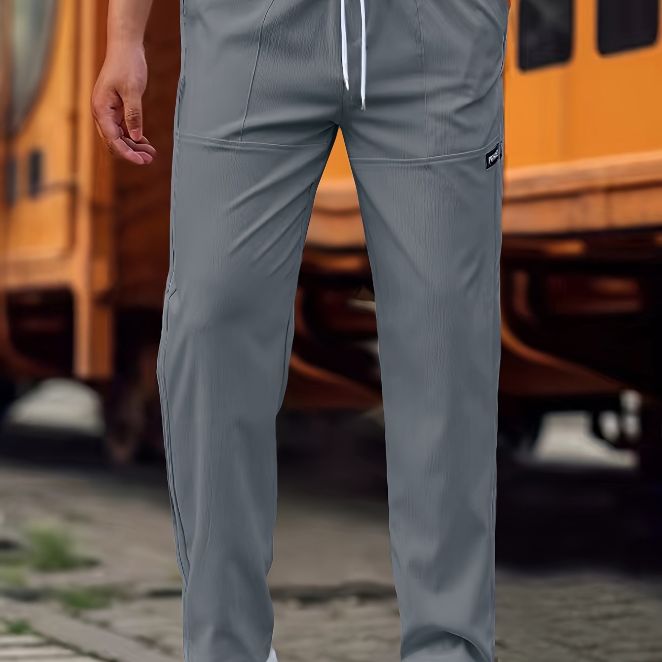 STRAIGHT CUT TROUSERS FOR MEN