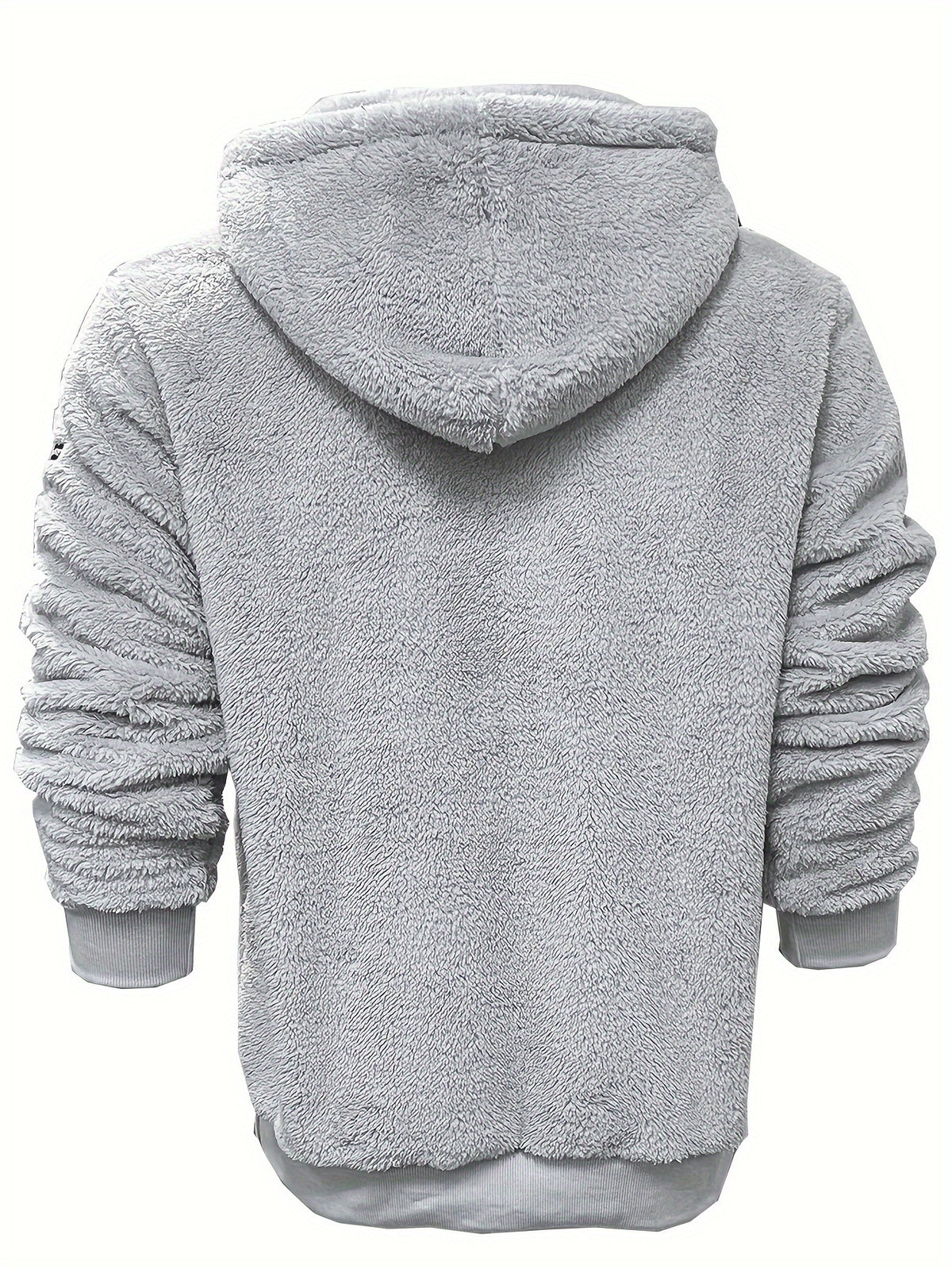 PLUSH HOODED ZIP HOODIE FOR MEN