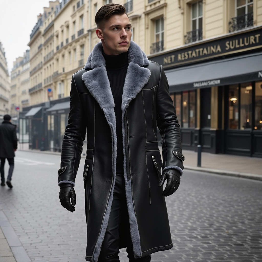 HERITAGE FUR LINED COAT FOR MEN