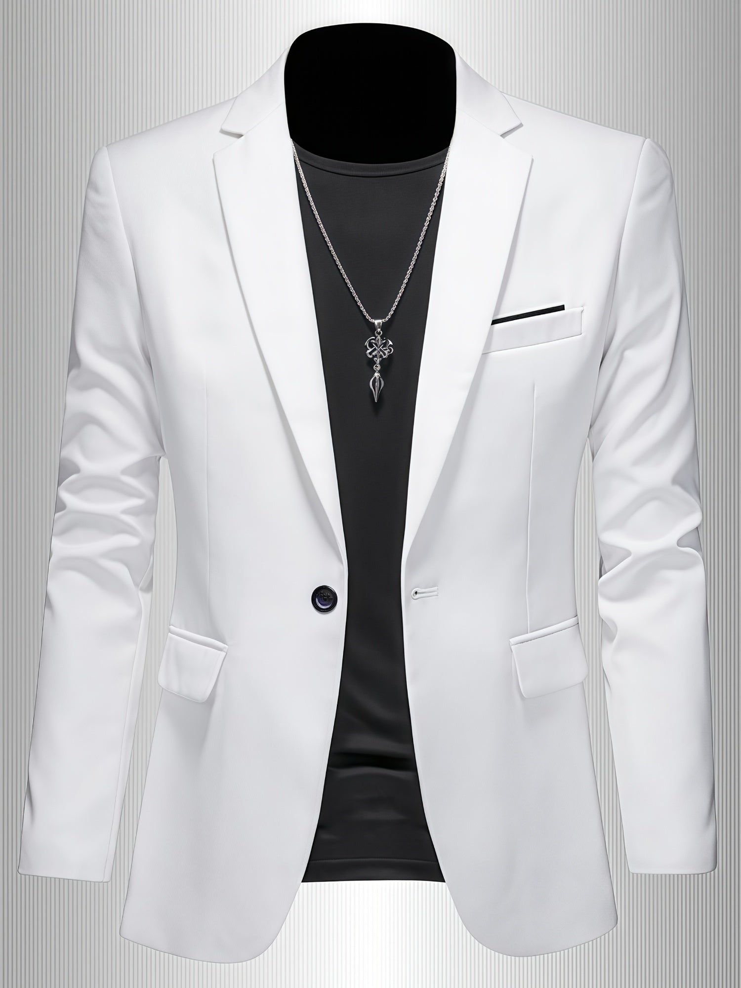 SKINNY LAPEL BLAZER FOR MEN