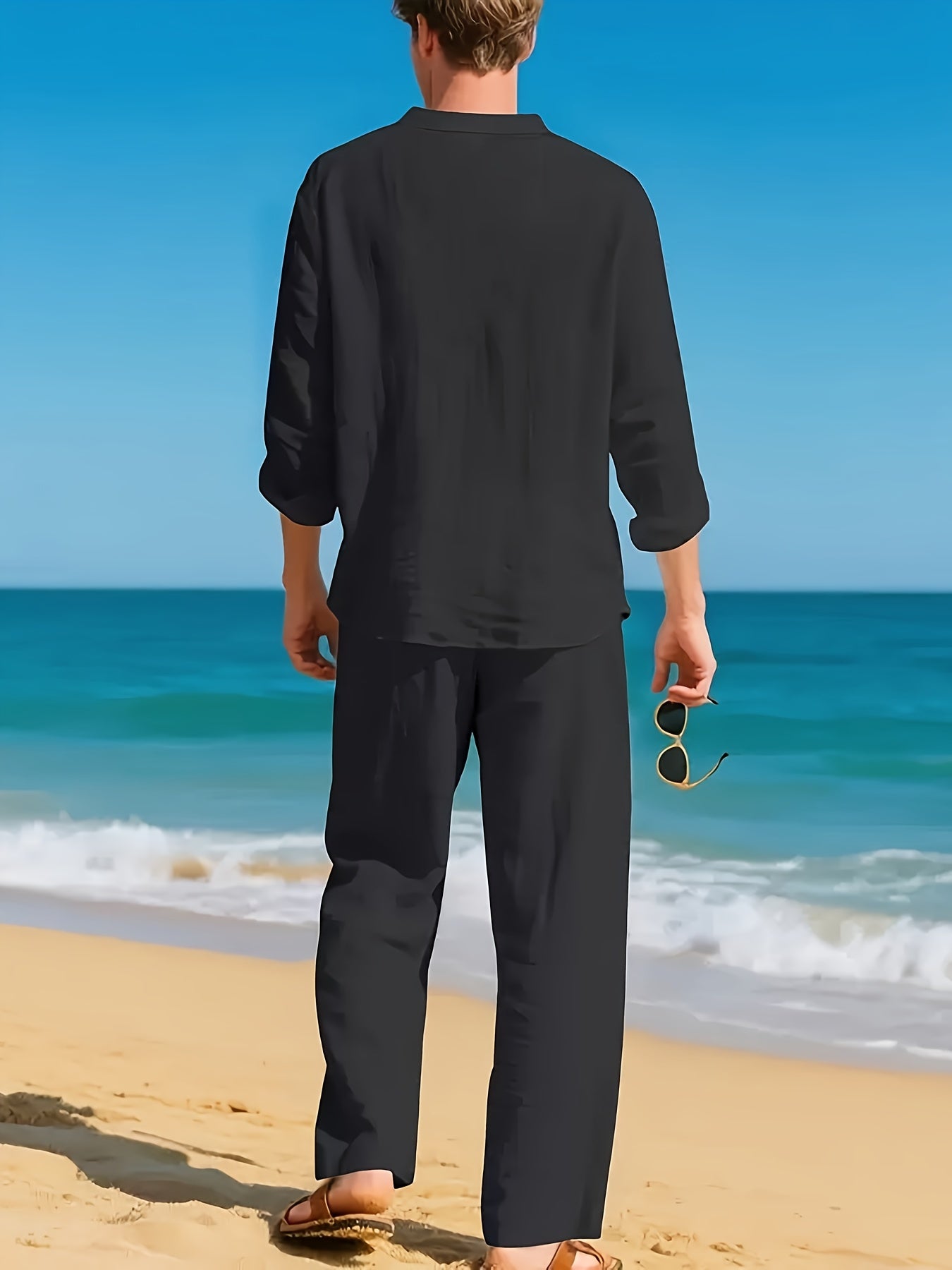 LOOSE LINEN SET FOR MEN