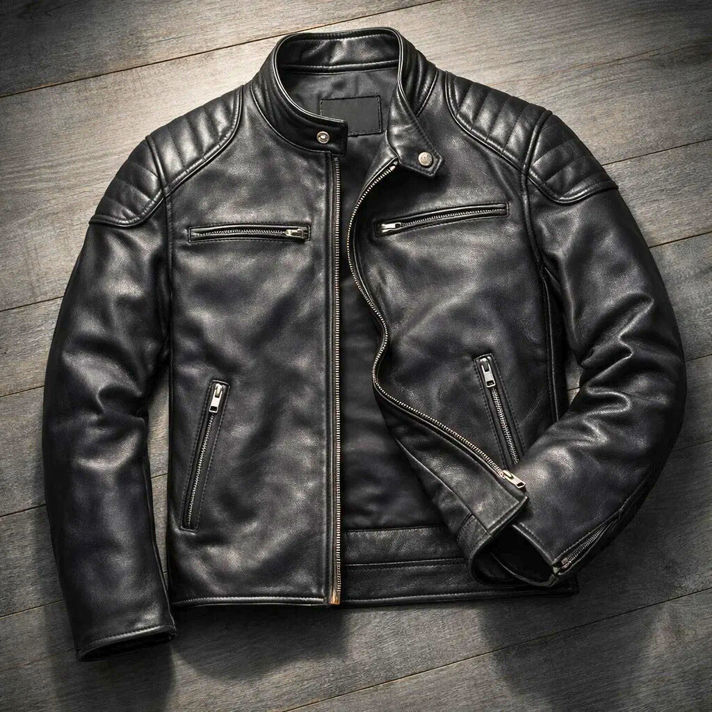 RUGGED MOTO JACKET FOR MEN