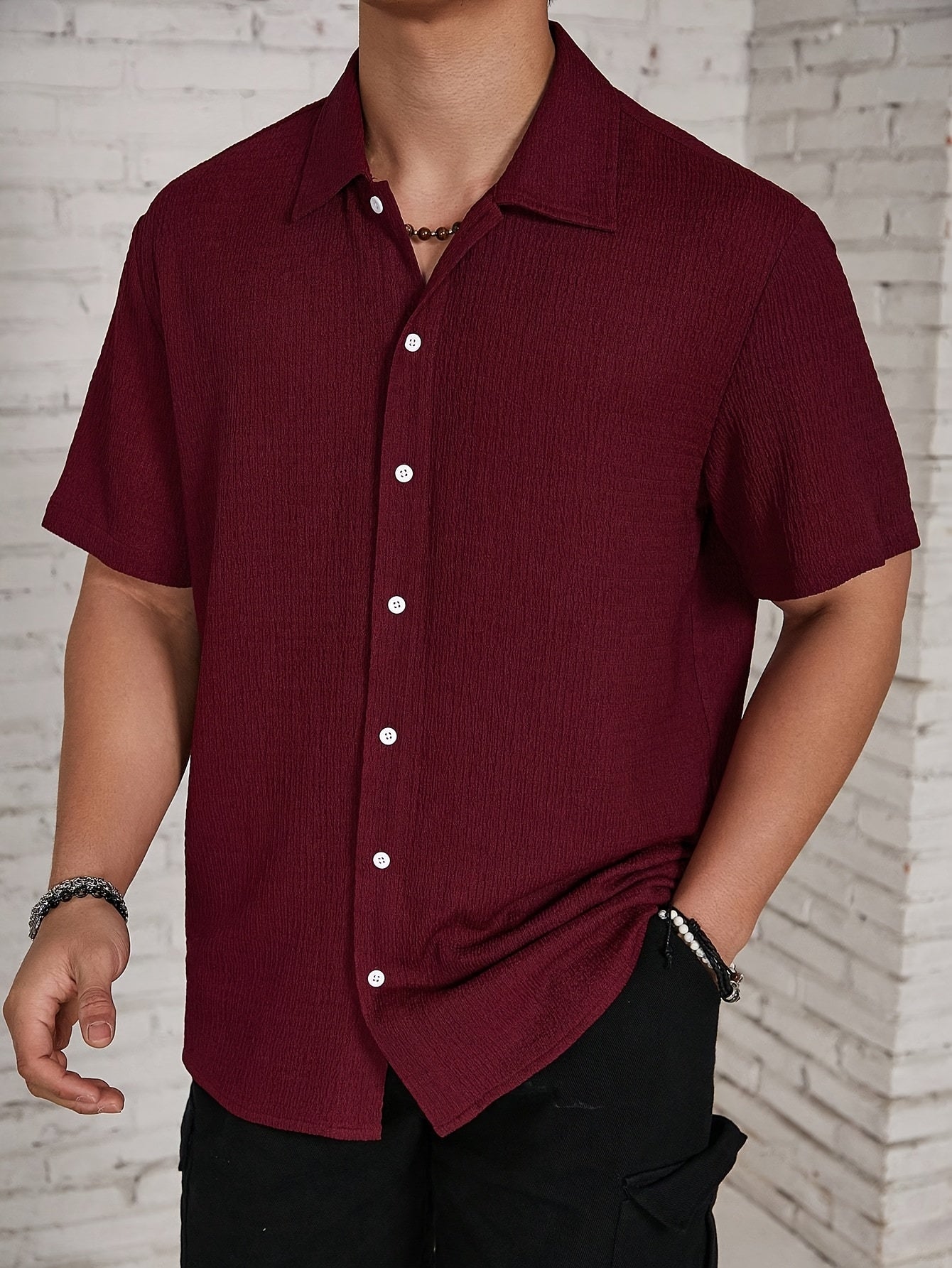CLASSIC LAPEL SHIRT FOR MEN