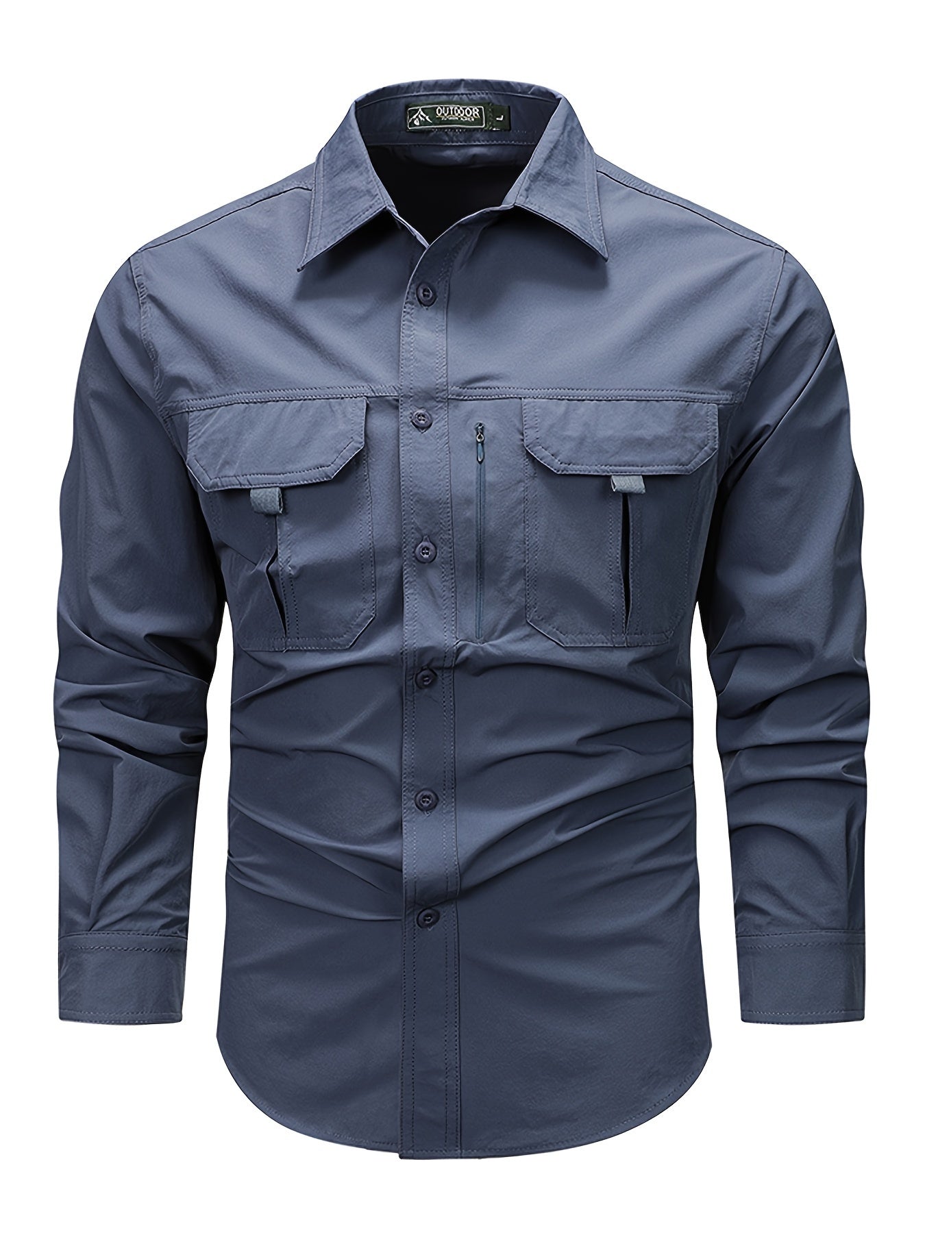 LONG SLEEVE CARGO SHIRT FOR MEN