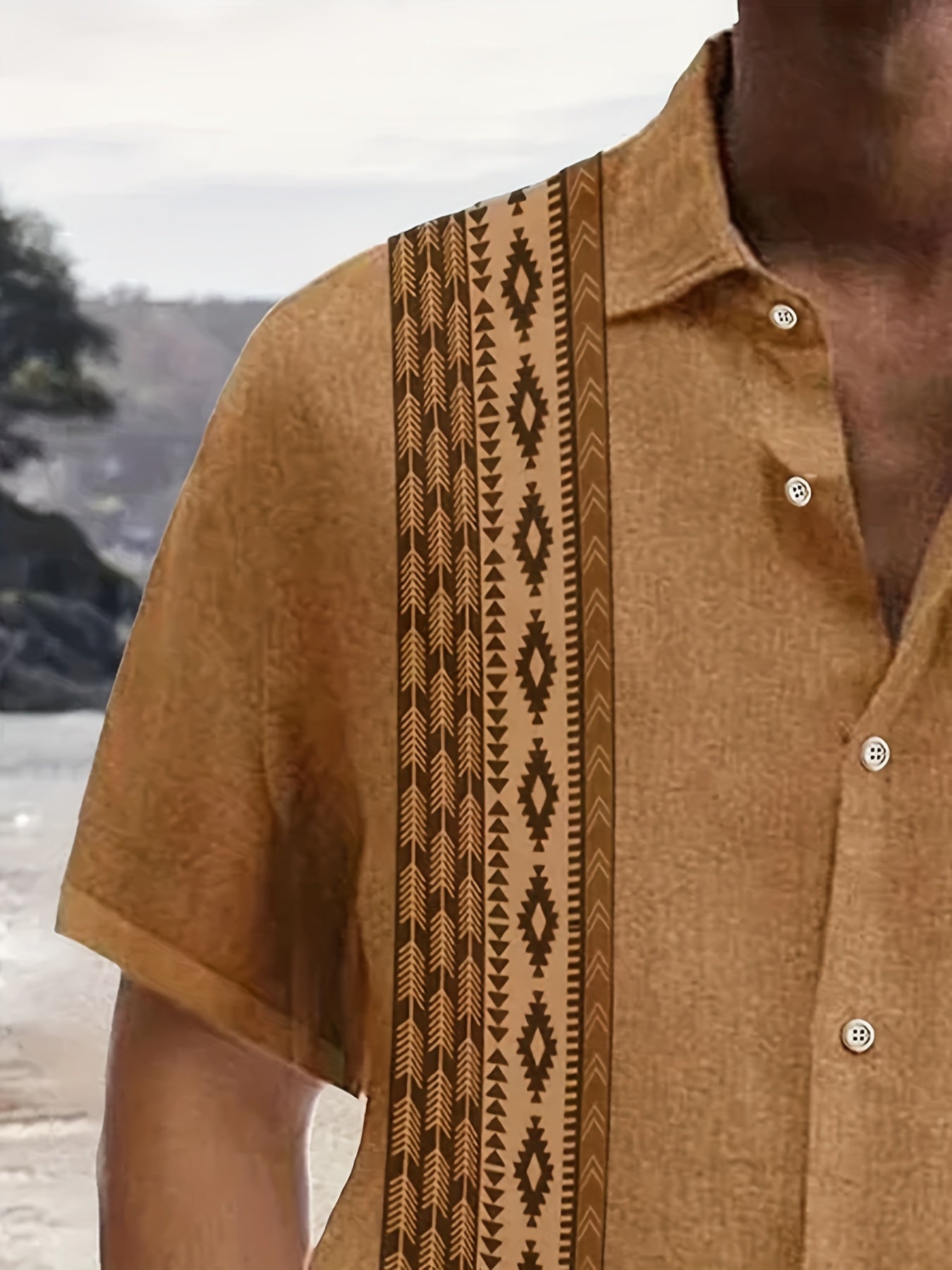 RETRO PRINT SHIRT FOR MEN