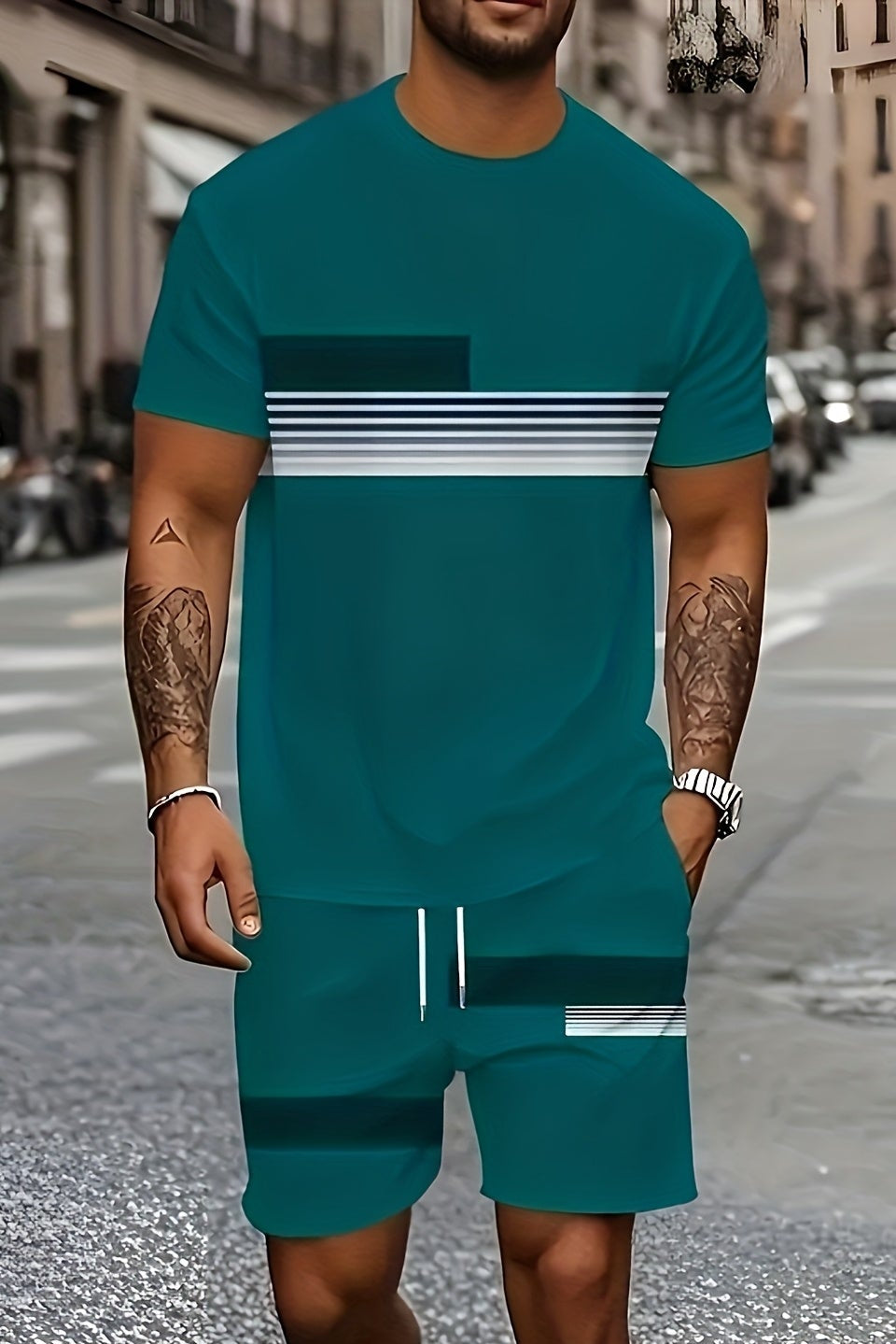 PRINTED OUTFIT SET FOR MEN