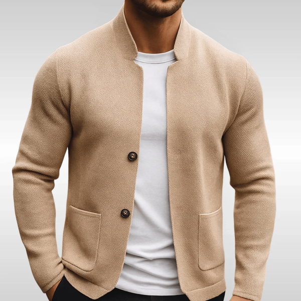 STRUCTURED KNIT VEST FOR MEN