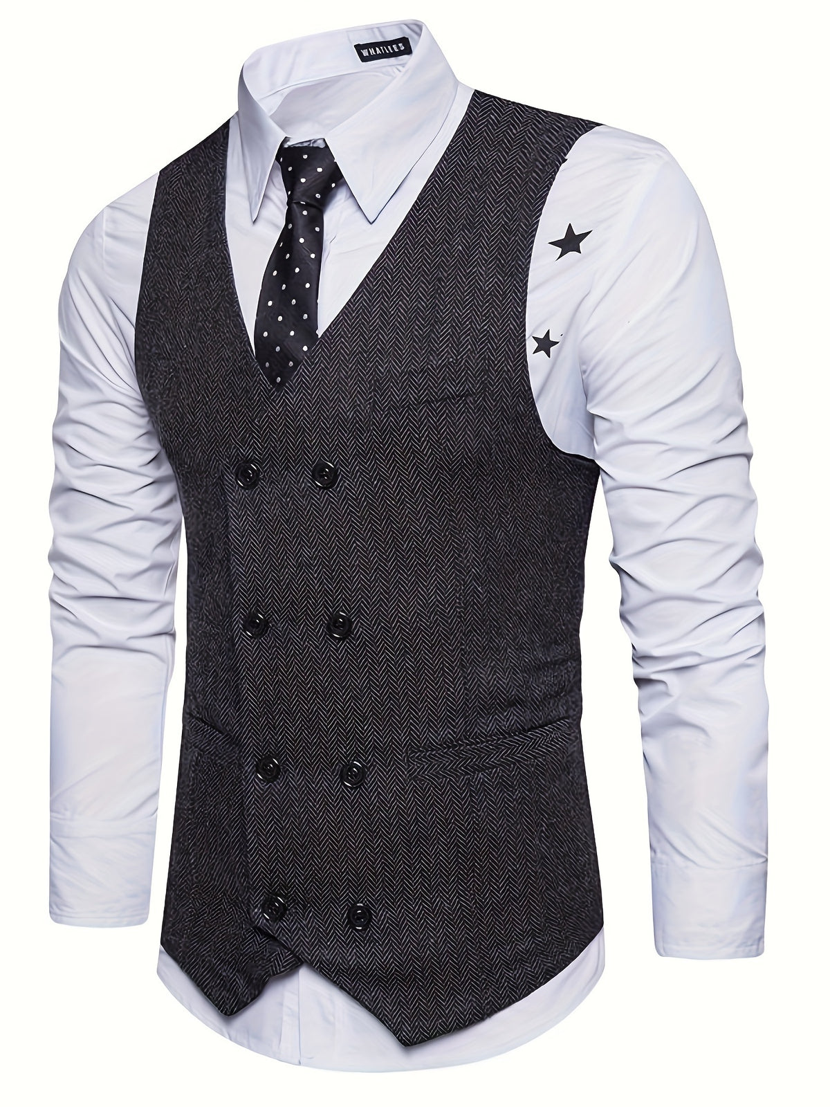 V-NECK WAISTCOAT FOR MEN