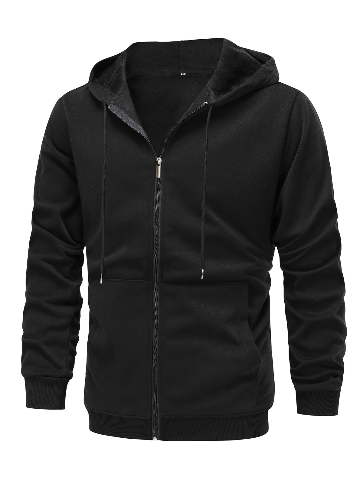 SOLID ZIP UP HOODIE FOR MEN