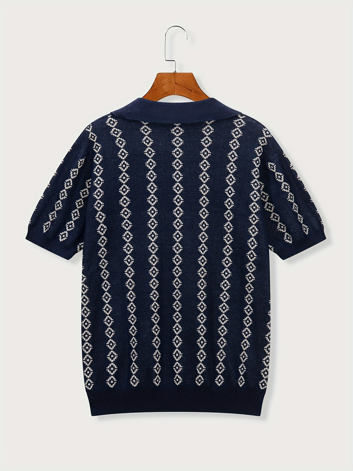 GEOMETRIC KNIT SHIRT FOR MEN