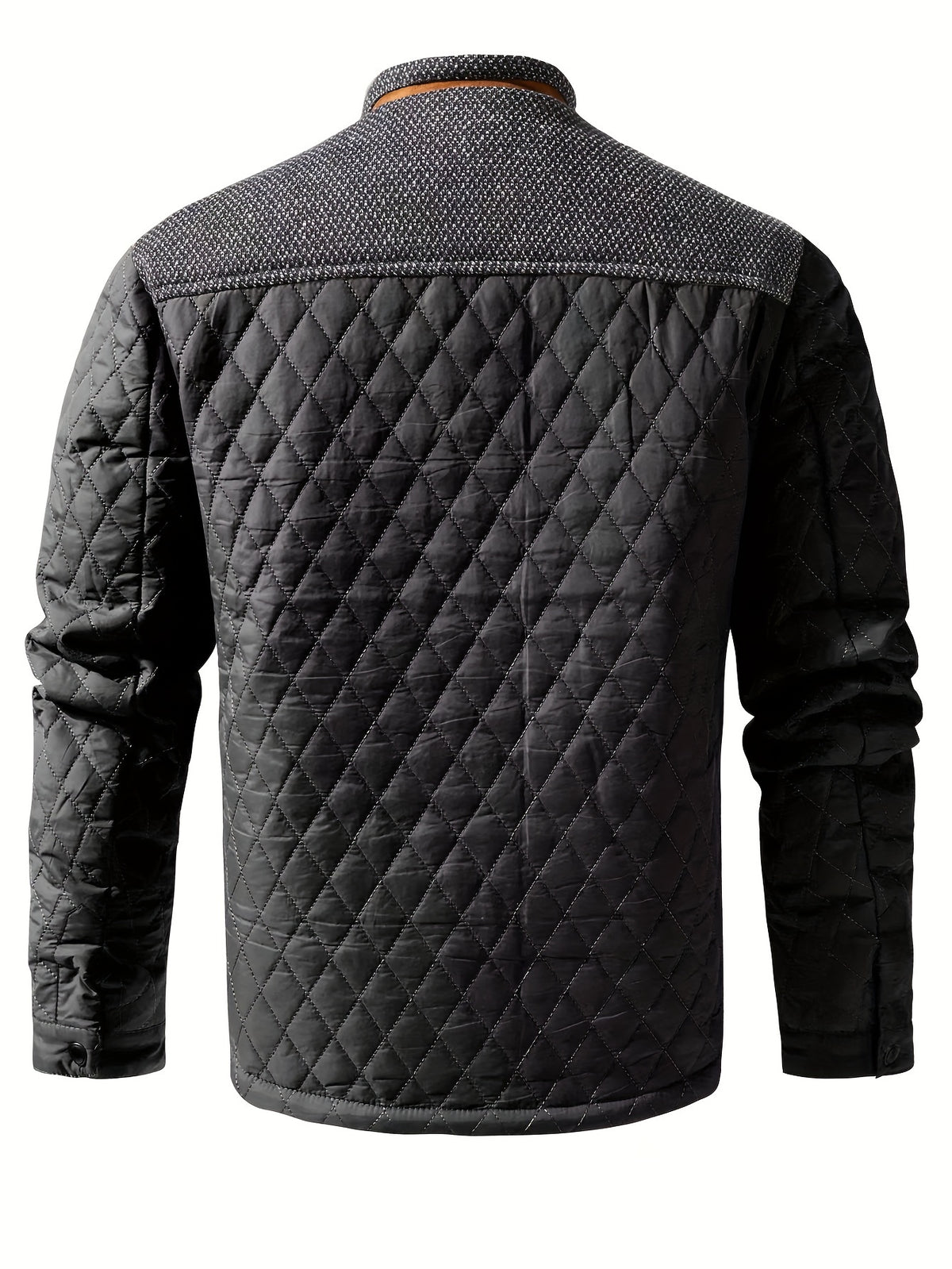 COLOUR BLOCK STAND COLLAR JACKET FOR MEN