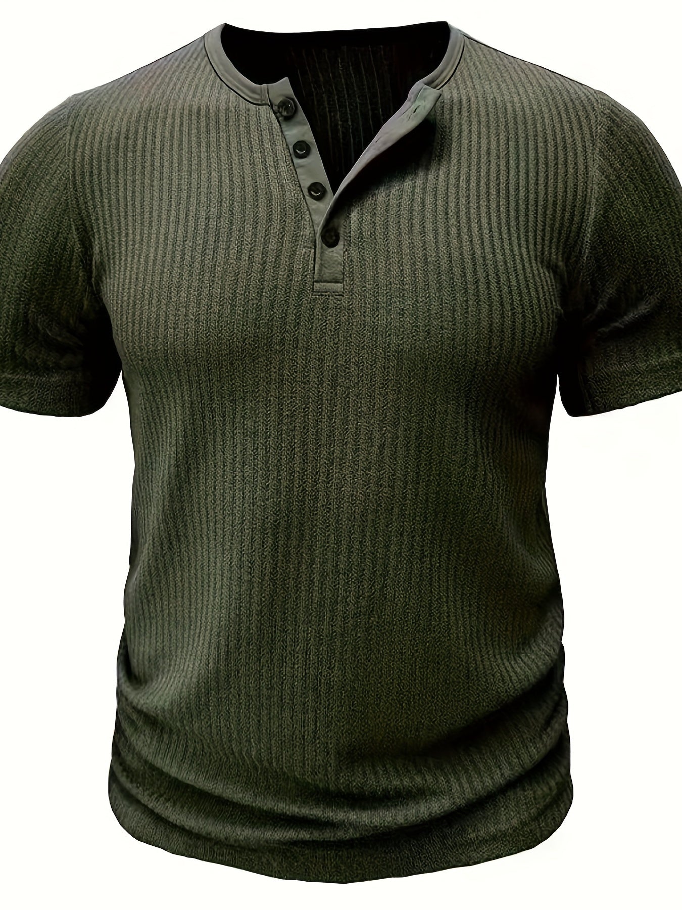 TEXTURED CREW NECK SHIRT FOR MEN