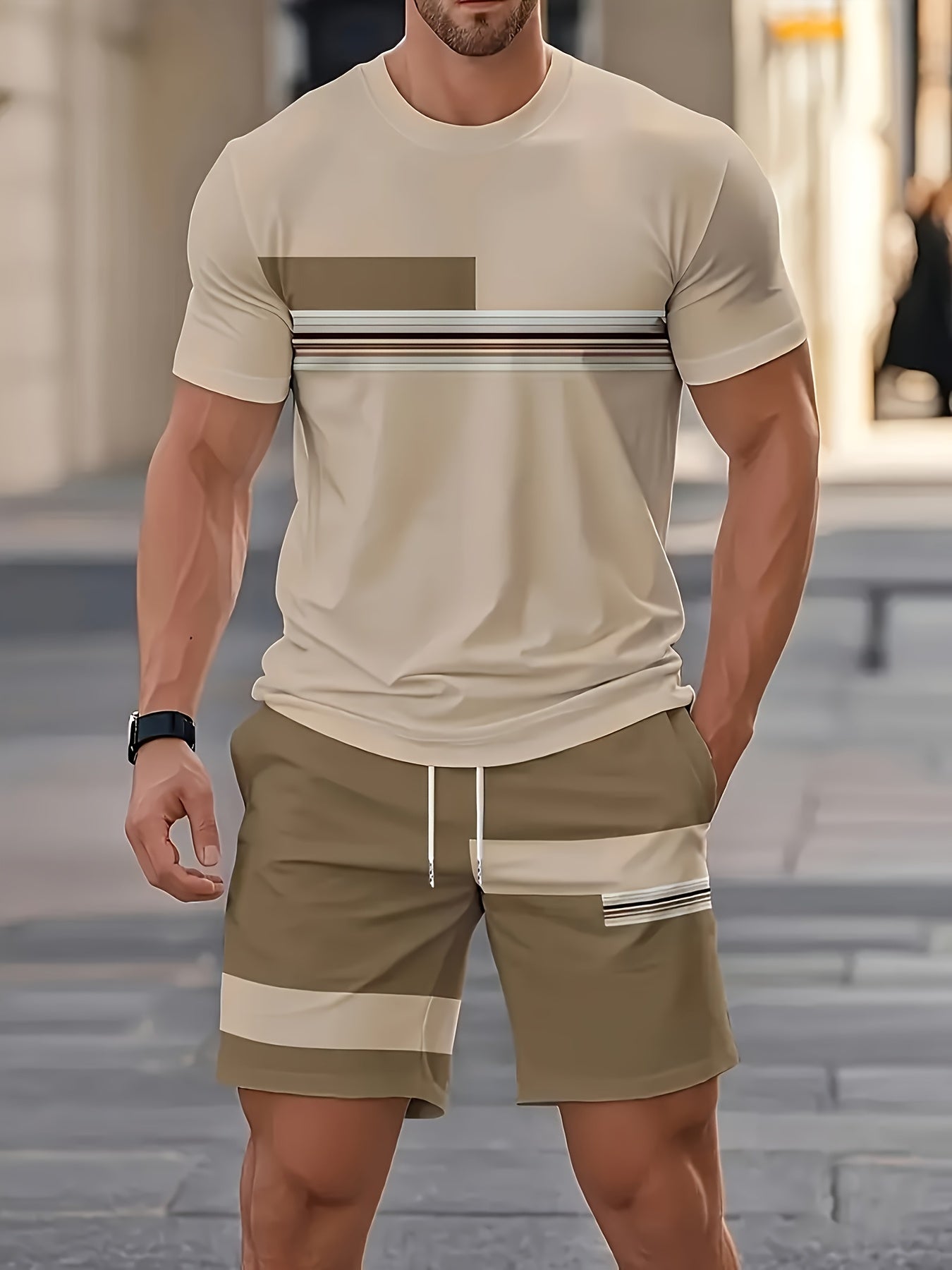 PRINTED OUTFIT SET FOR MEN