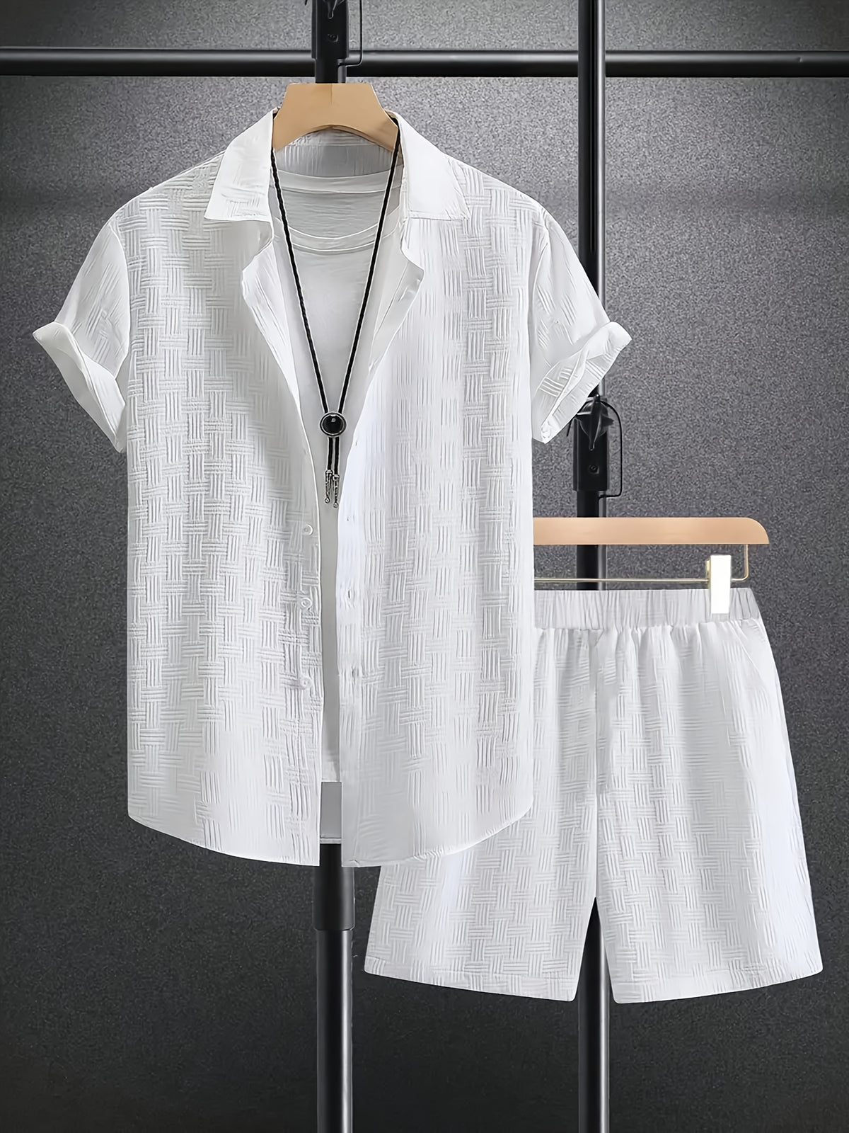LAPEL SHIRT SET FOR MEN
