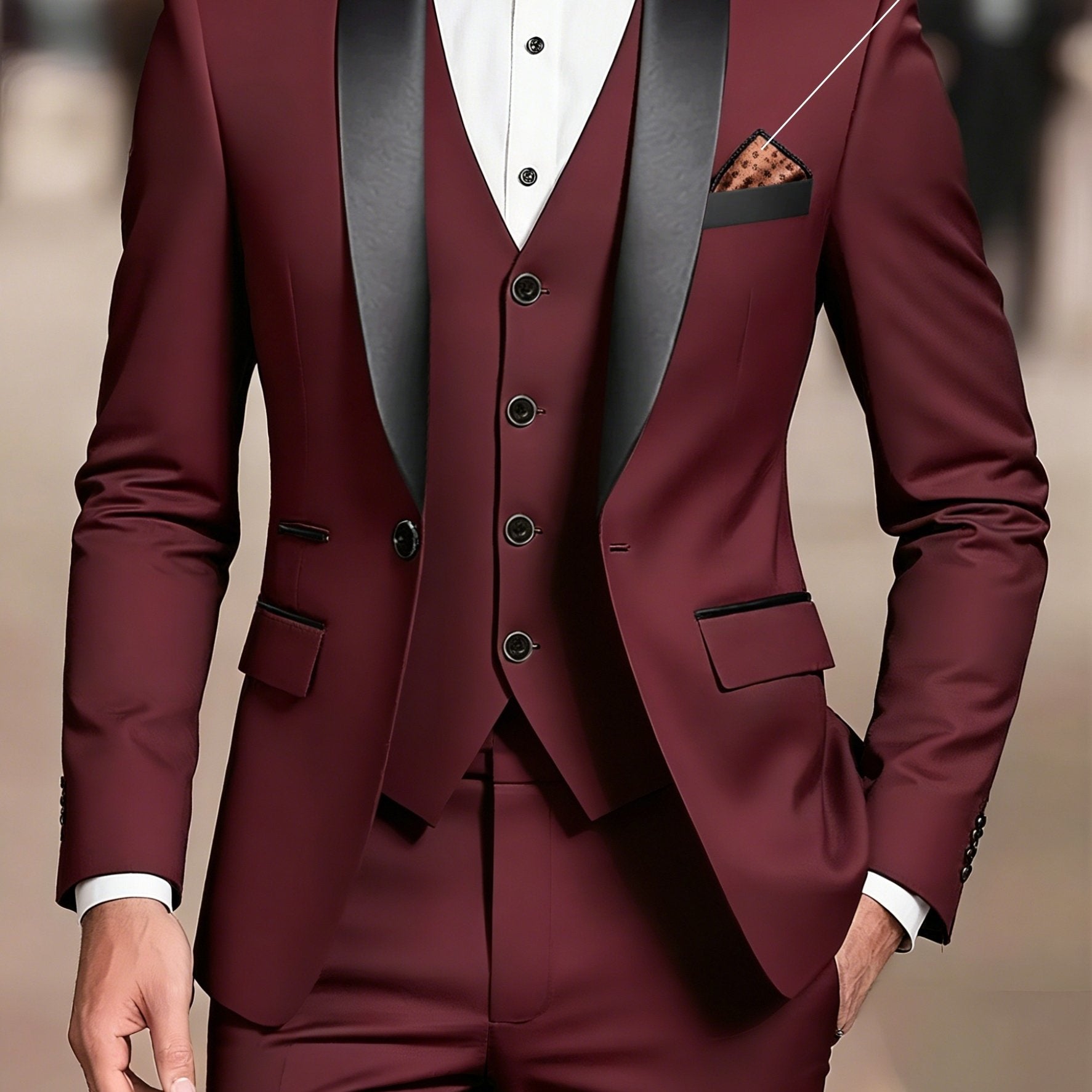 3 PIECE SUIT SET FOR MEN