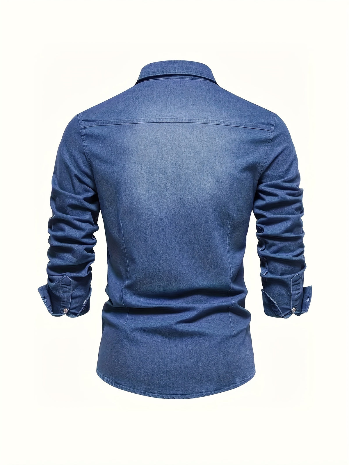 COTTON BLEND DENIM SHIRT FOR MEN