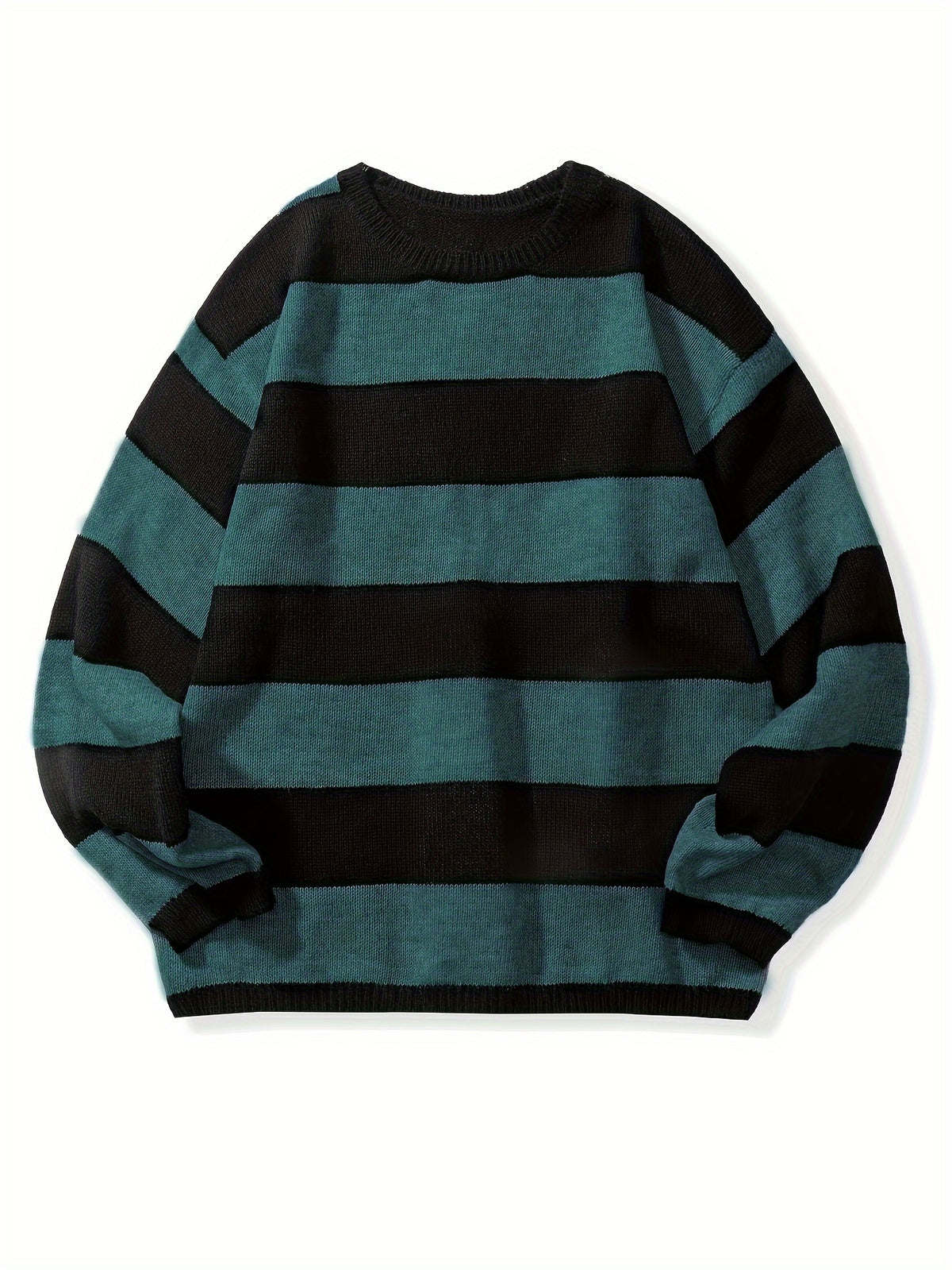 STRIPED KNIT PULLOVER FOR MEN
