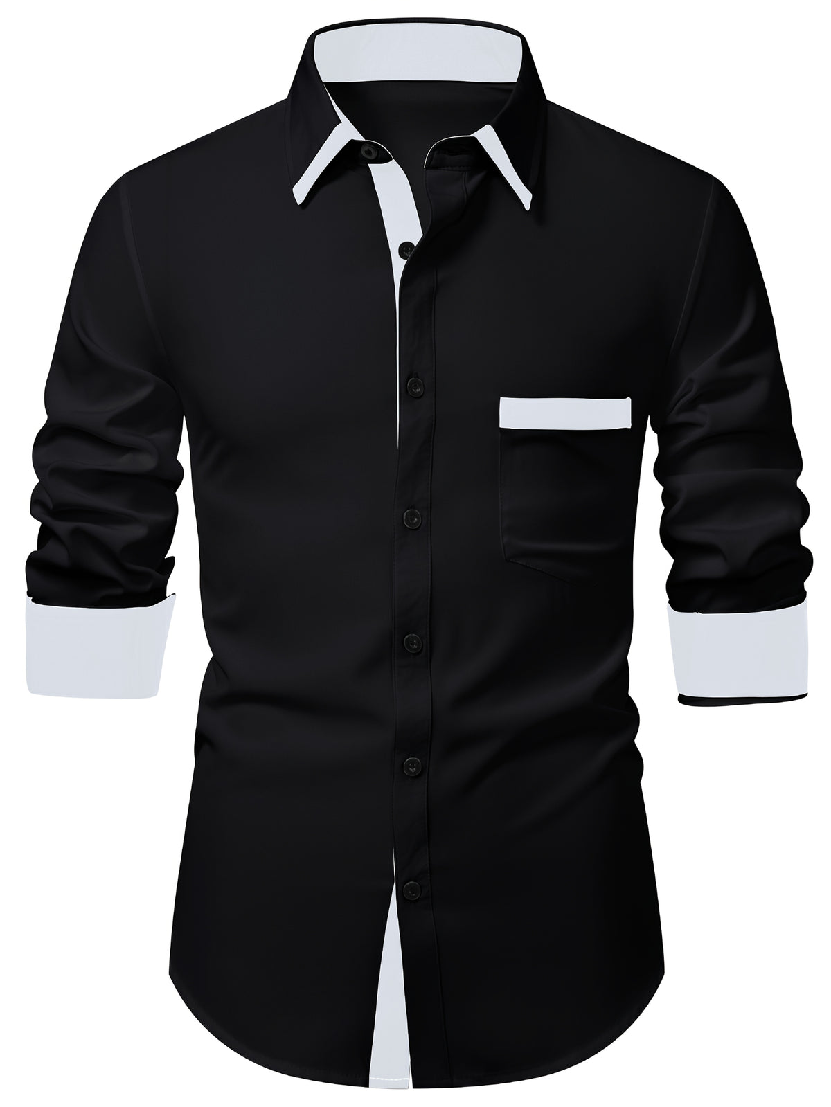 CONTRAST PANEL SHIRT FOR MEN