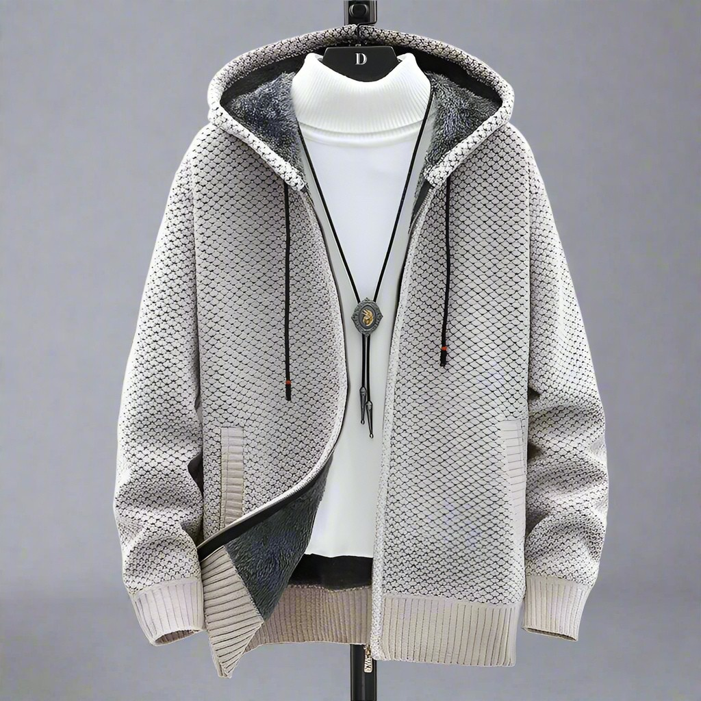 KNITTED HOODIE FOR MEN