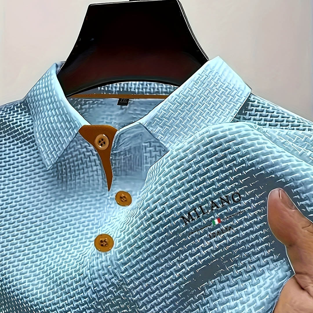 TEXTURED POLO SHIRT FOR MEN