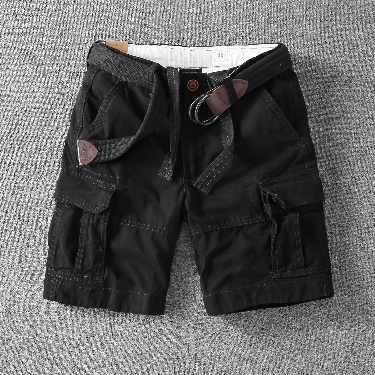 COTTON CARGO SHORTS FOR MEN