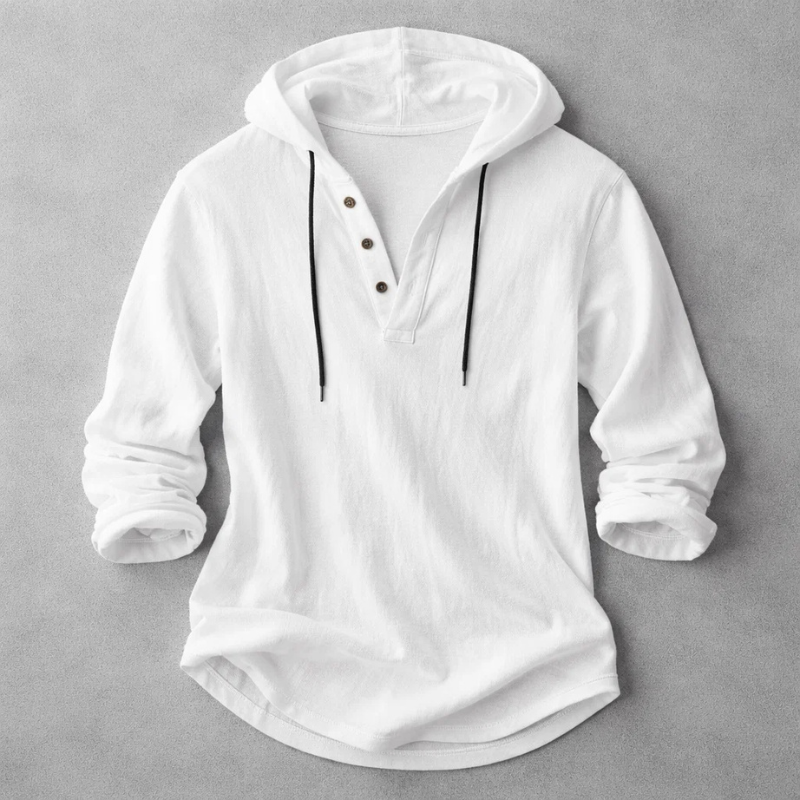RELAXED HENLEY SHIRT FOR MEN