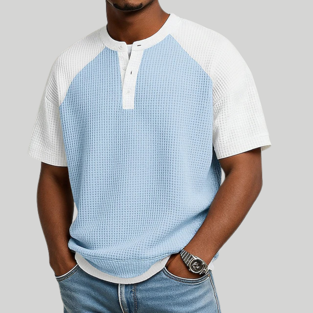 WAFFLE KNIT SHIRT FOR MEN