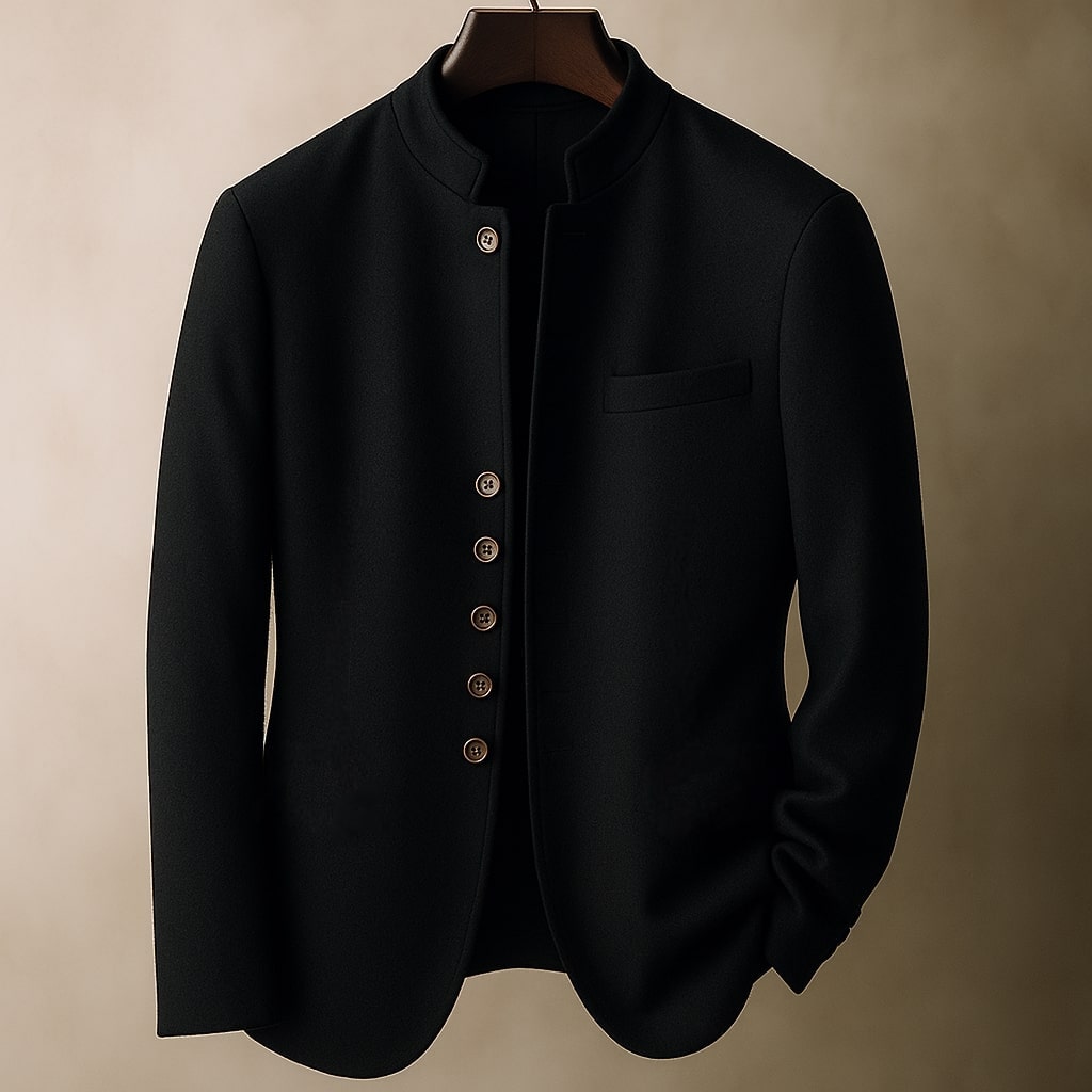 WENTWORTH LONDON | WOOL JACKET WITH STRAIGHT COLLAR