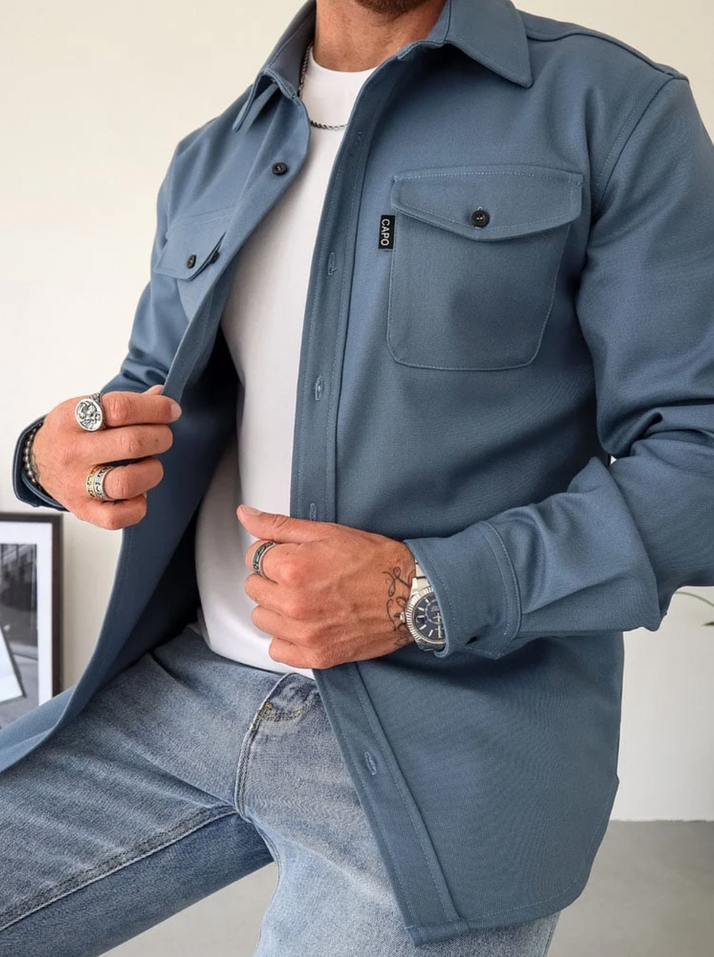 MODERN SHIRT JACKET FOR MEN