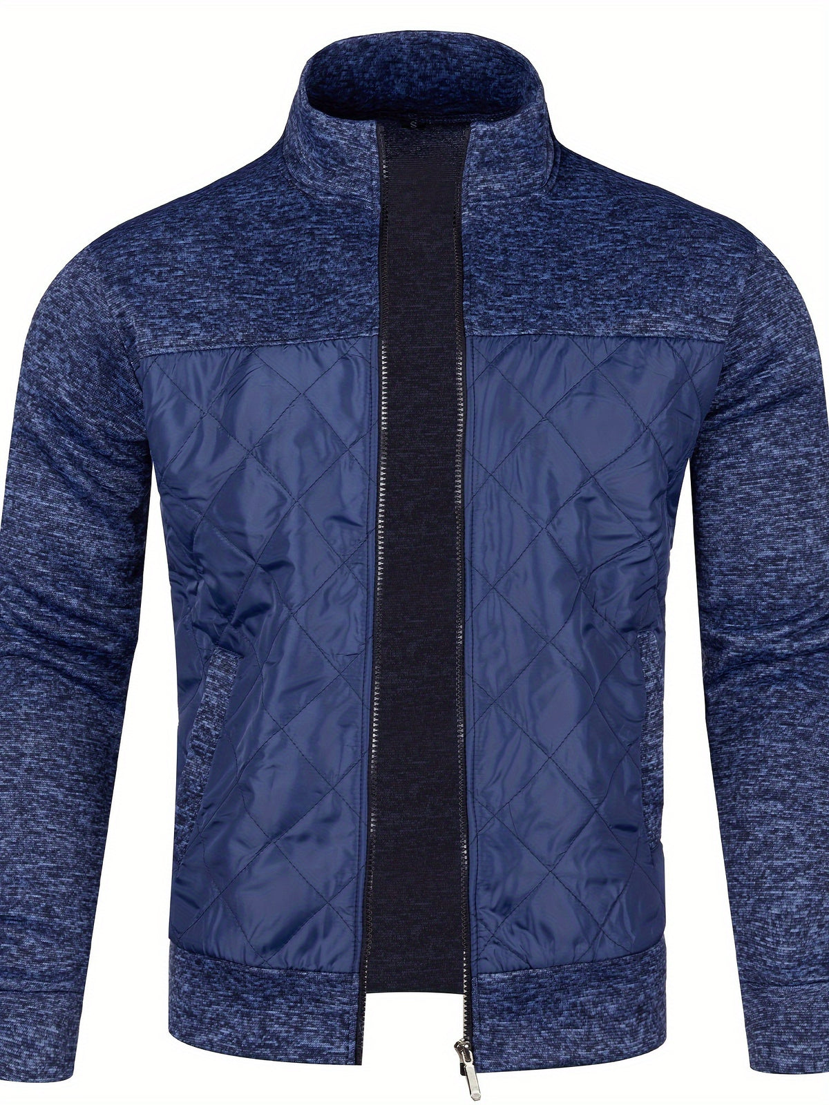 STAND COLLAR ZIP SWEATER FOR MEN