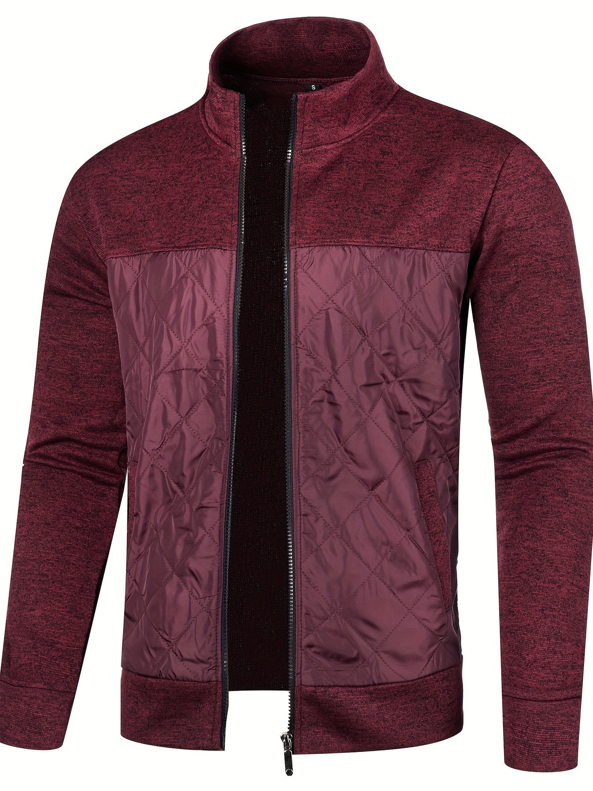 STAND COLLAR ZIP SWEATER FOR MEN