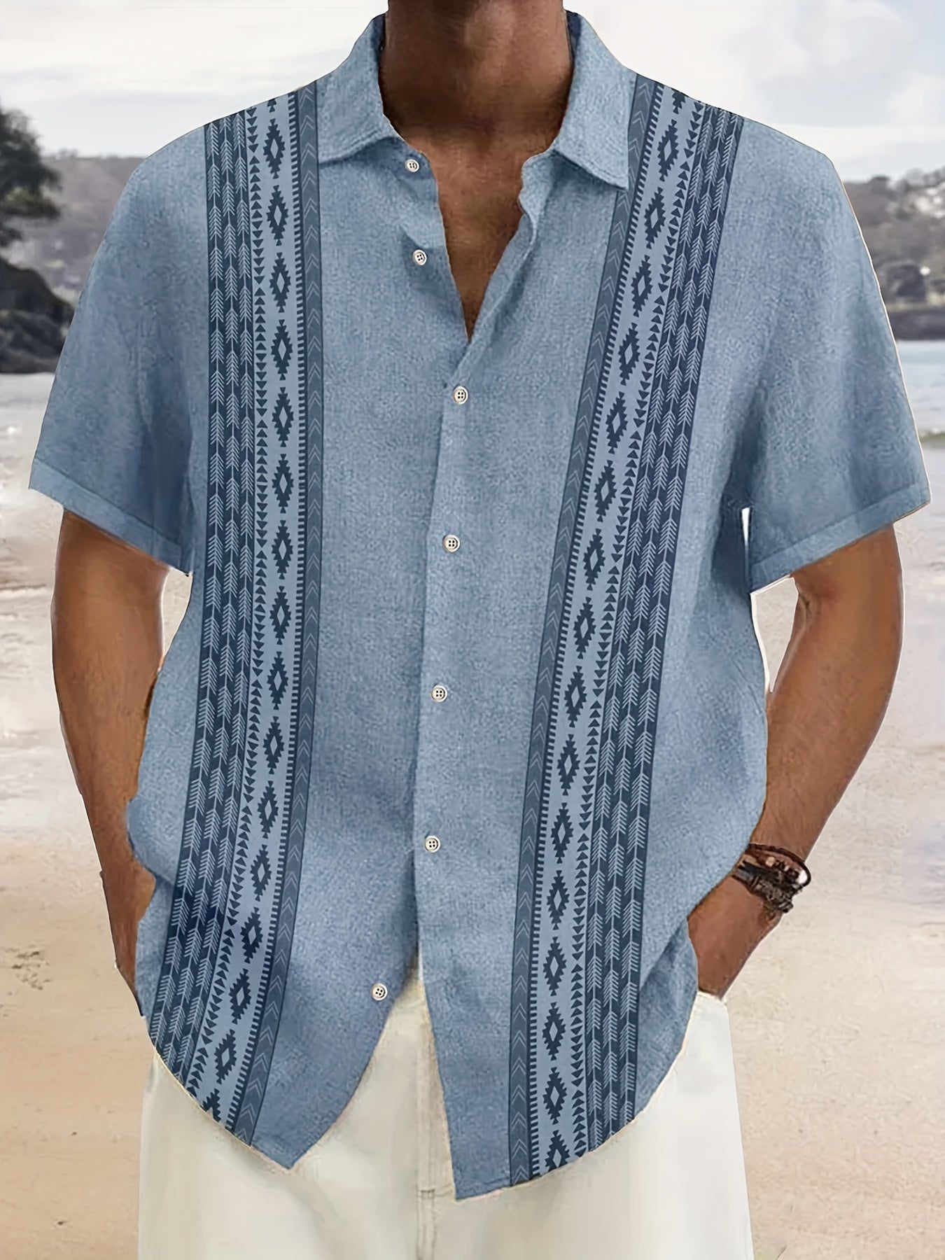 RETRO PRINT SHIRT FOR MEN