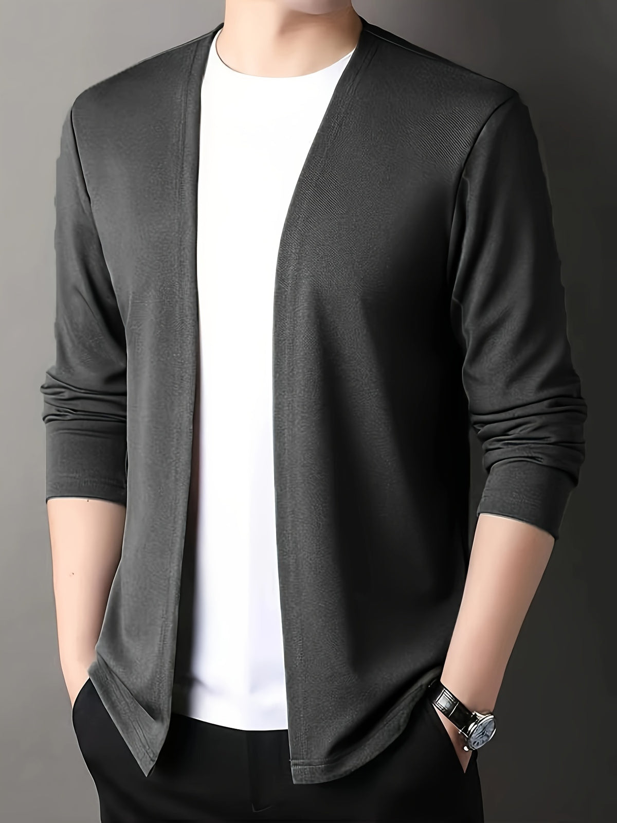 SLIM KNIT CARDIGAN FOR MEN