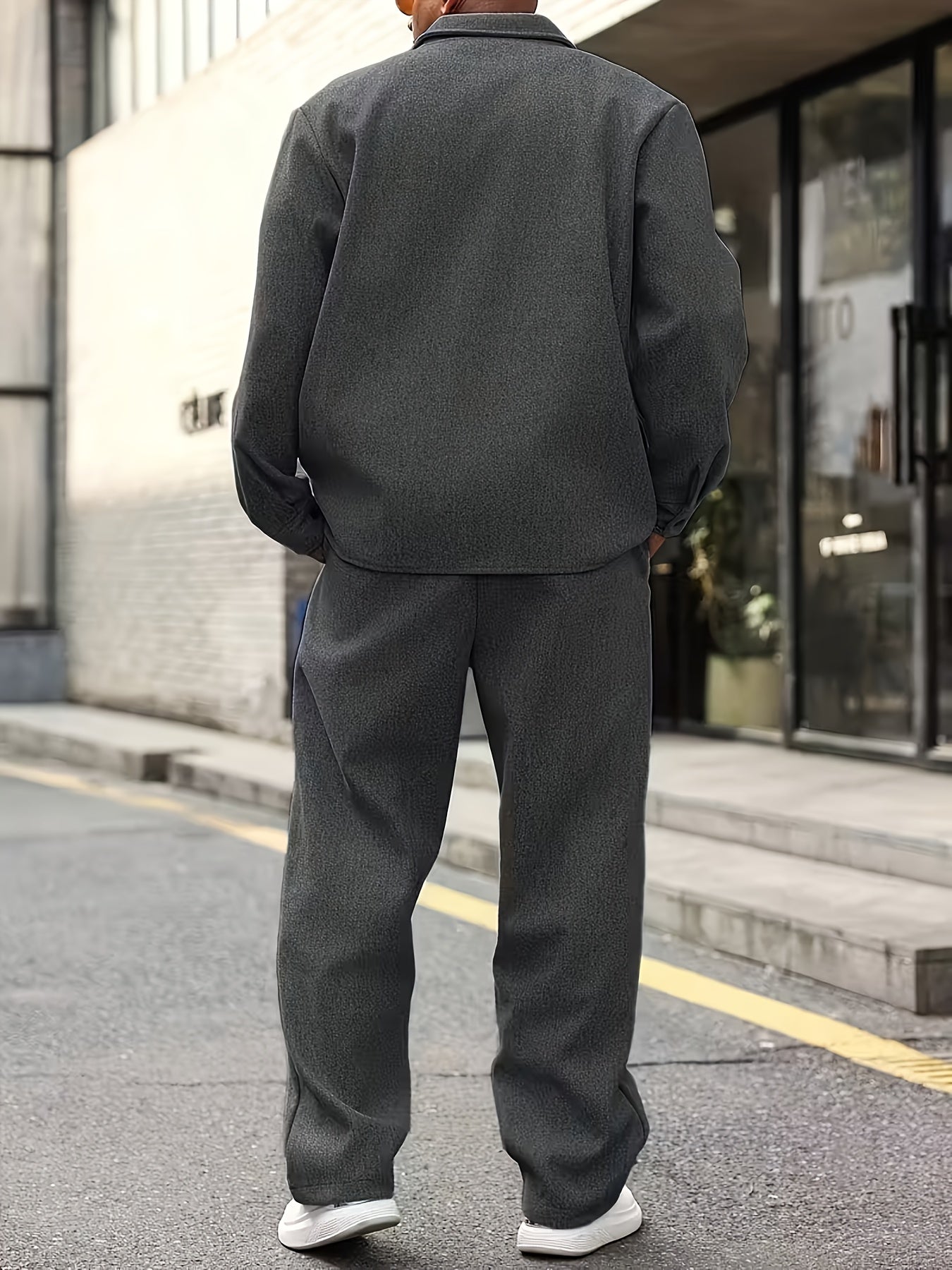 ZIPPER TWO-PIECE SET FOR MEN
