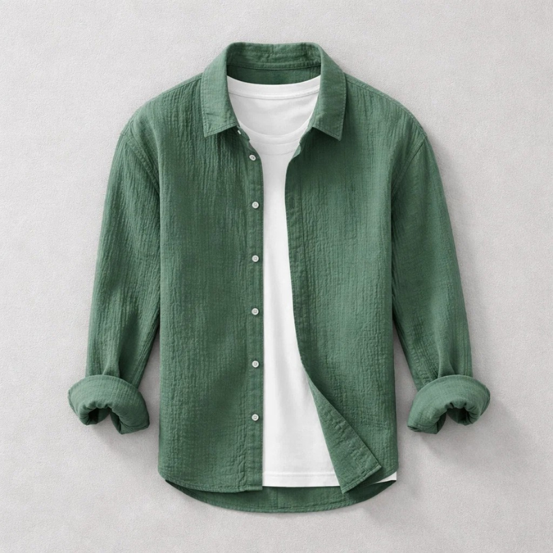 GAUZE COTTON SHIRT FOR MEN