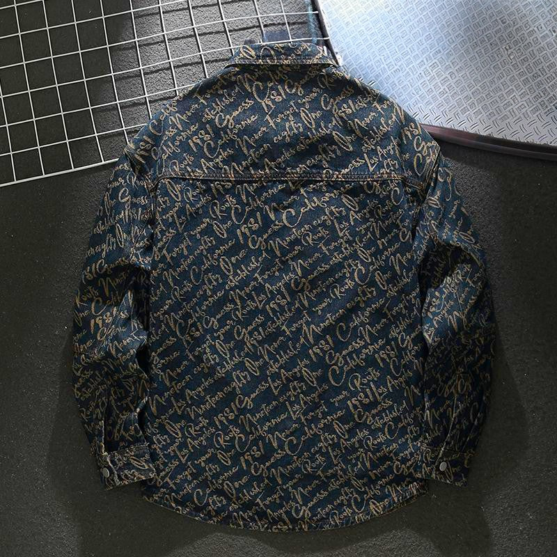 WENTWORTH LONDON | EMBROIDERED DENIM JACKET FOR MEN