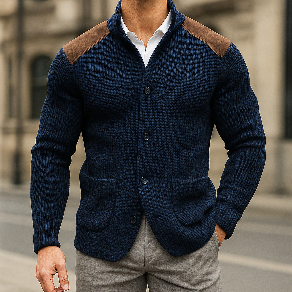 WENTWORTH LONDON | TEXTURED KNIT BLAZER FOR MEN