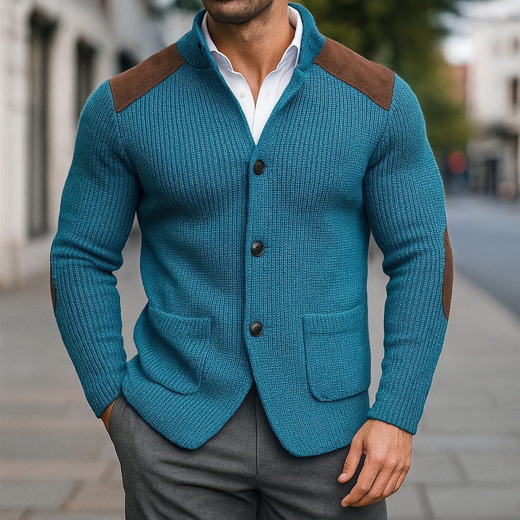 WENTWORTH LONDON | TEXTURED KNIT BLAZER FOR MEN