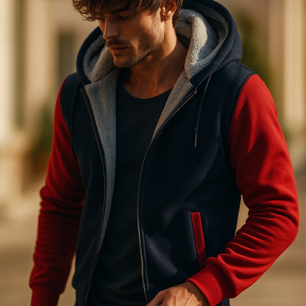 WENTWORTH LONDON | DOUBLE-LAYERED HOODED JACKET FOR MEN