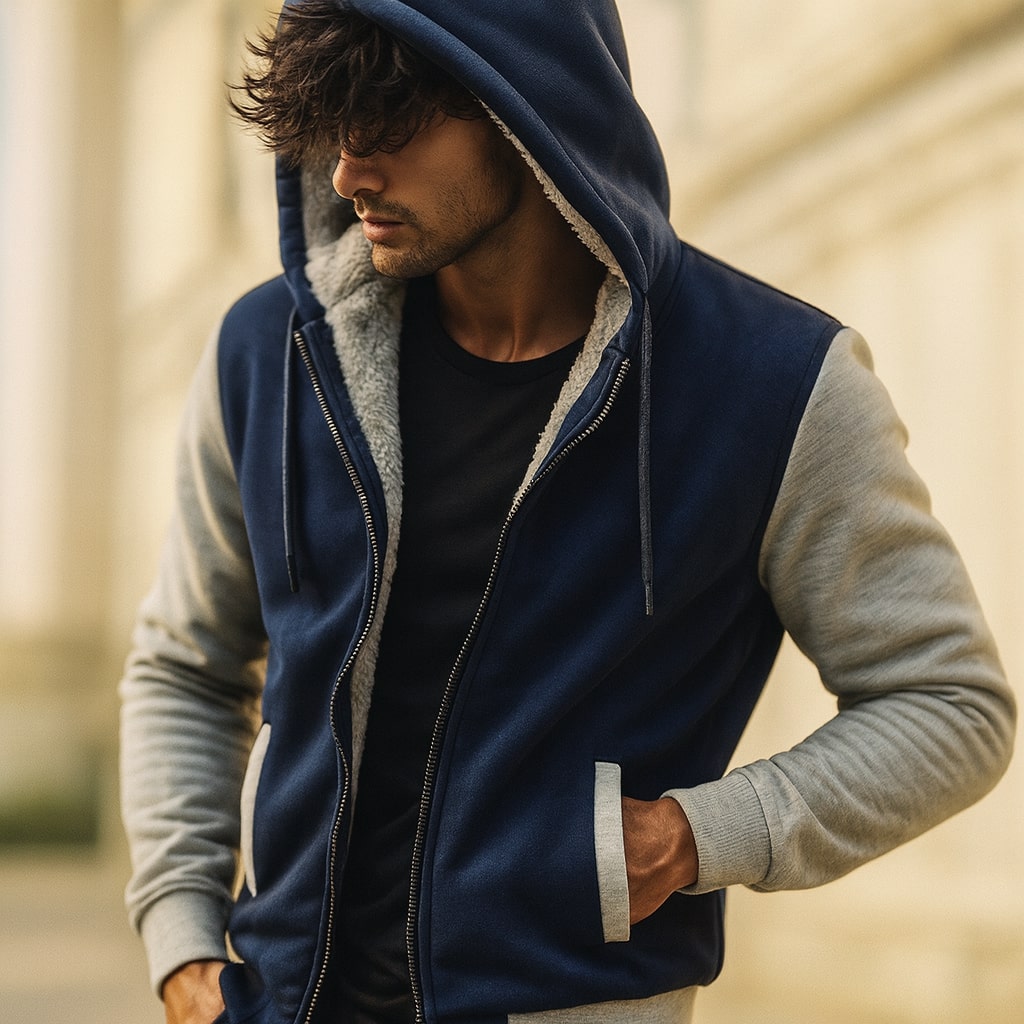 WENTWORTH LONDON | DOUBLE-LAYERED HOODED JACKET FOR MEN