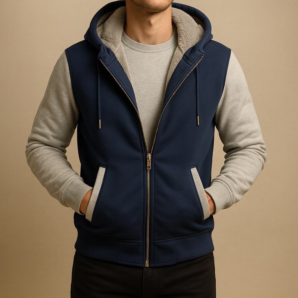 WENTWORTH LONDON | DOUBLE-LAYERED HOODED JACKET FOR MEN