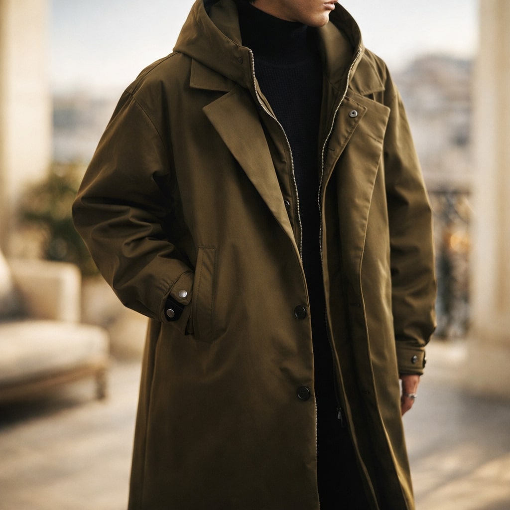 WENTWORTH LONDON | LONG OVERCOAT FOR MEN