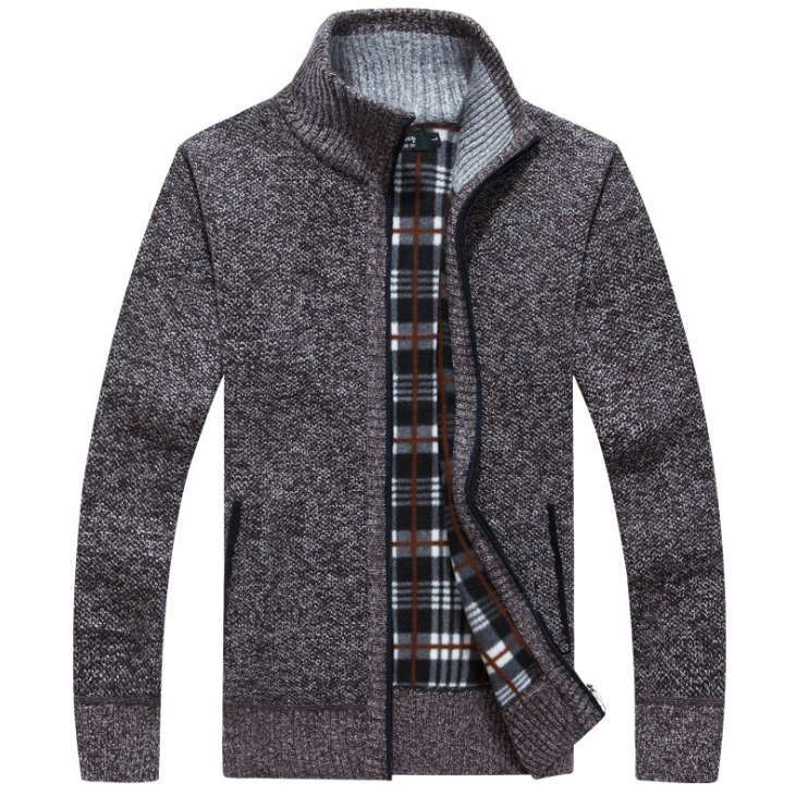 ZIP KNIT SWEATER FOR MEN