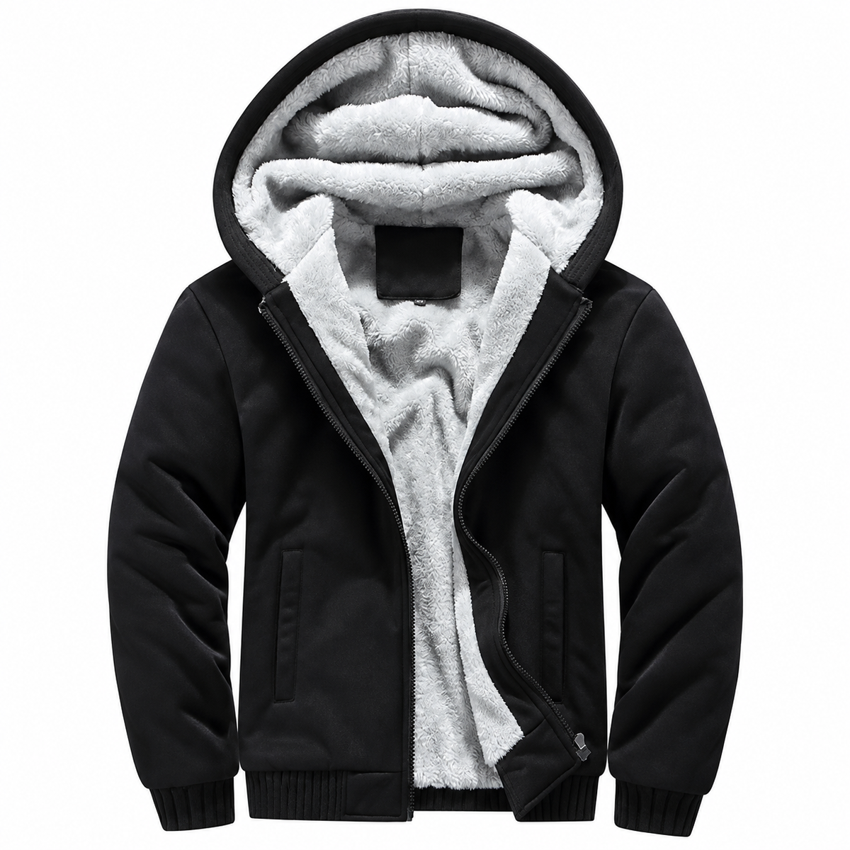 THICK LINED HOODED ZIP HOODIE FOR MEN