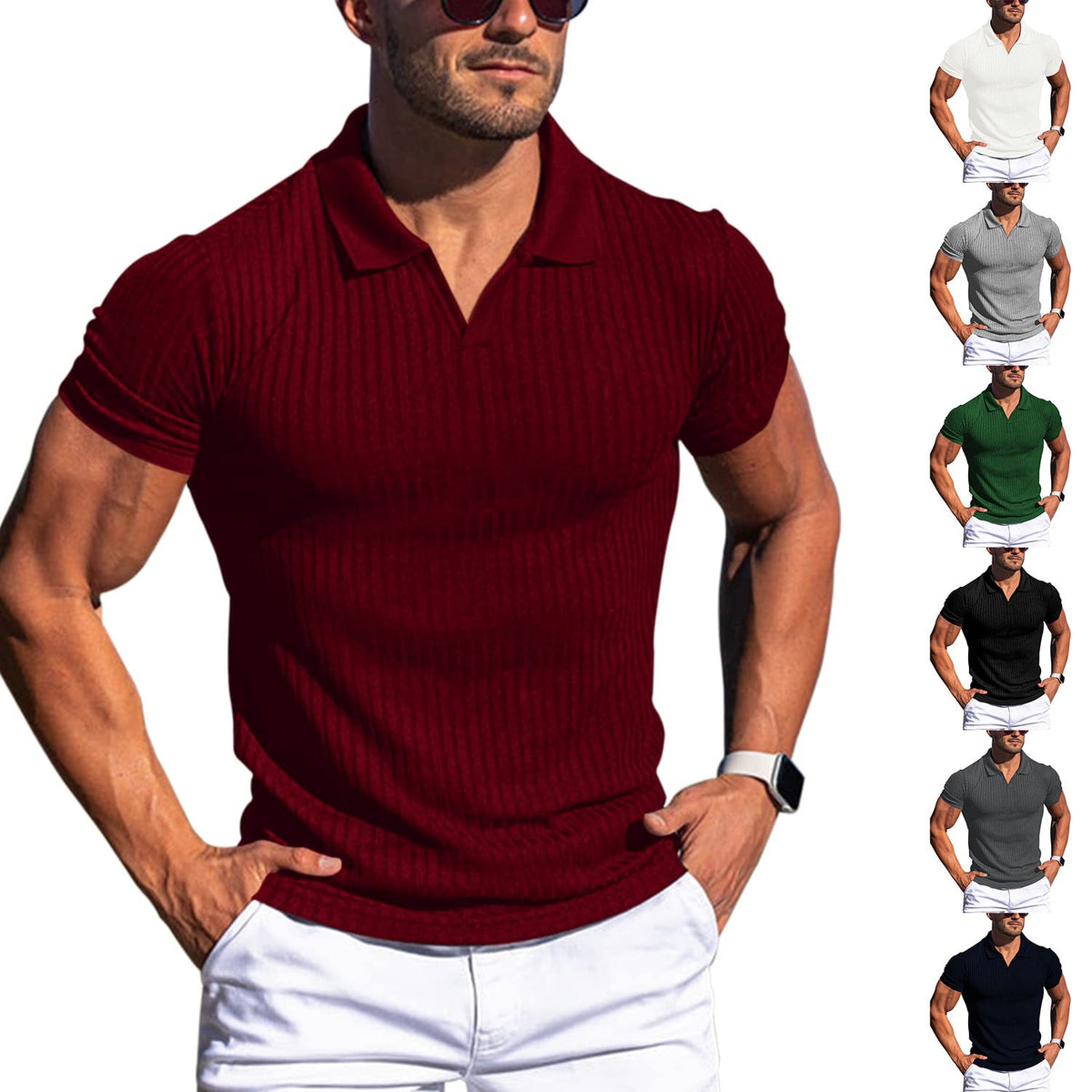 STRUCTURED POLO SHIRT FOR MEN