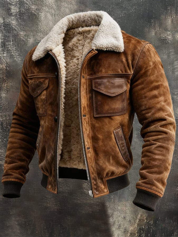 SHERPA-LINED JACKET FOR MEN