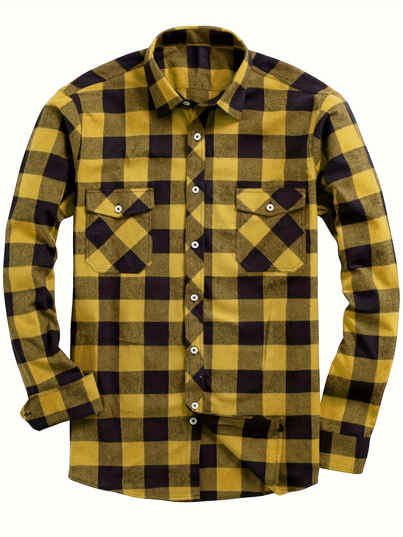 PLAID FLANNEL SHIRT FOR MEN