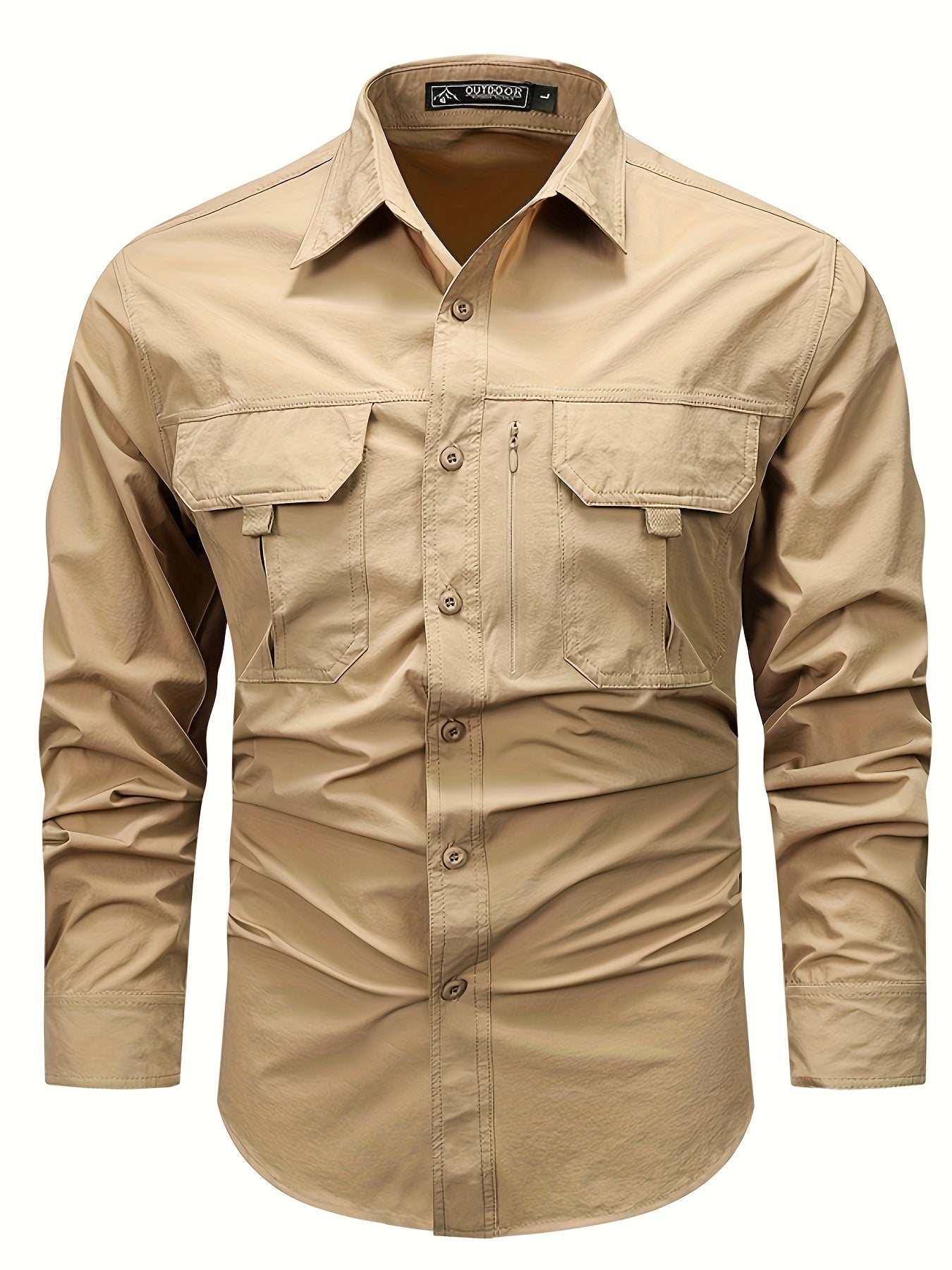 LONG SLEEVE CARGO SHIRT FOR MEN